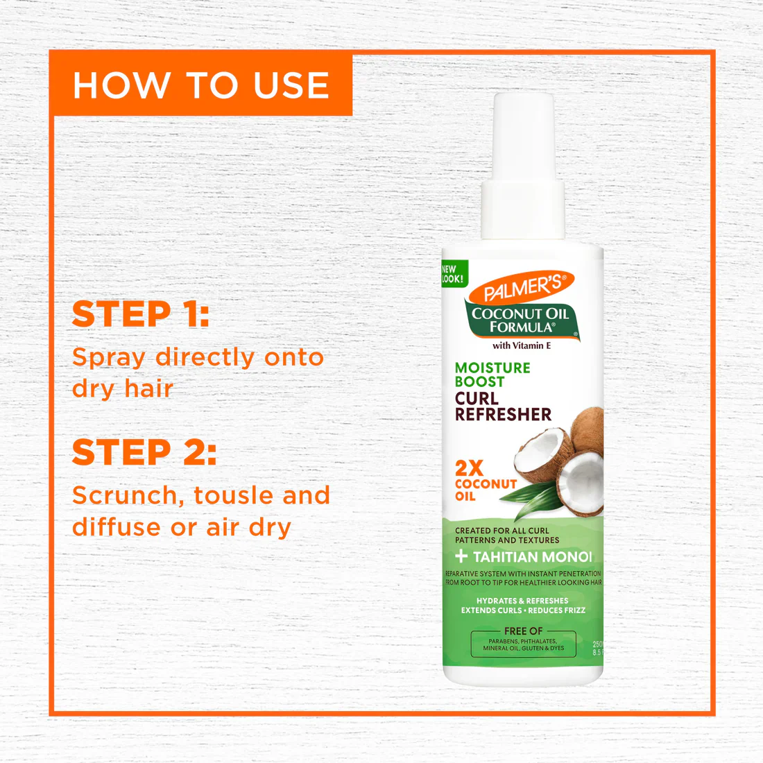 Coconut Oil Curl Refresher