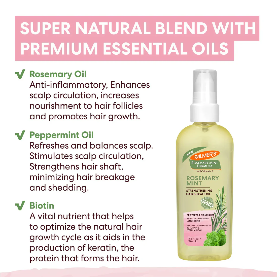 Rosemary Mint Strengthening Hair & Scalp Oil