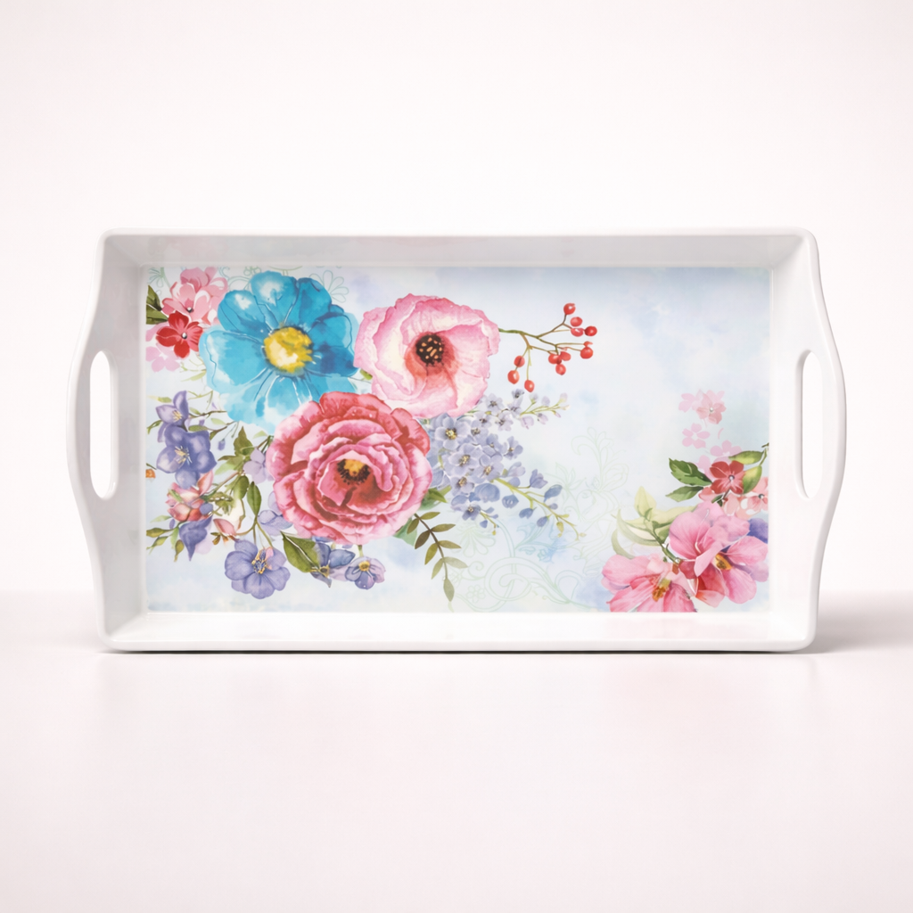 Premium Melamine Tray – Durable, Lightweight & Elegant Serving Tray for Home & Guests