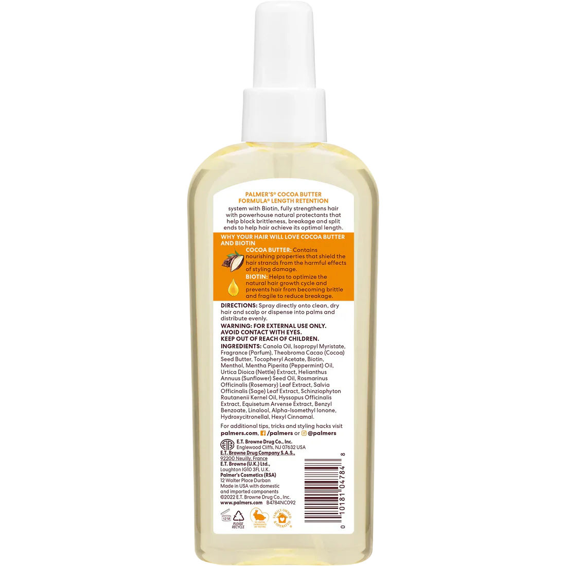 Cocoa Butter Hair & Scalp Oil