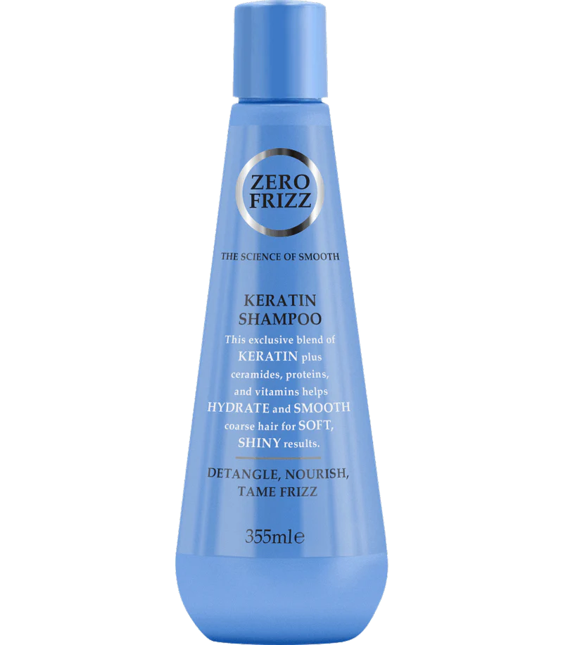 Zero Frizz - Keratin Shampoo For Soft & Shiny Hair - 355ml