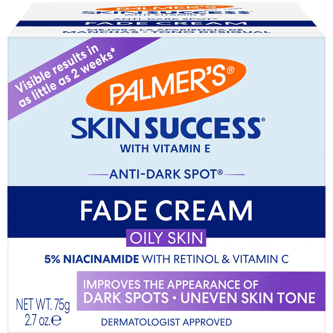 Anti-Dark Spot Fade Cream, for Oily Skin (75G)