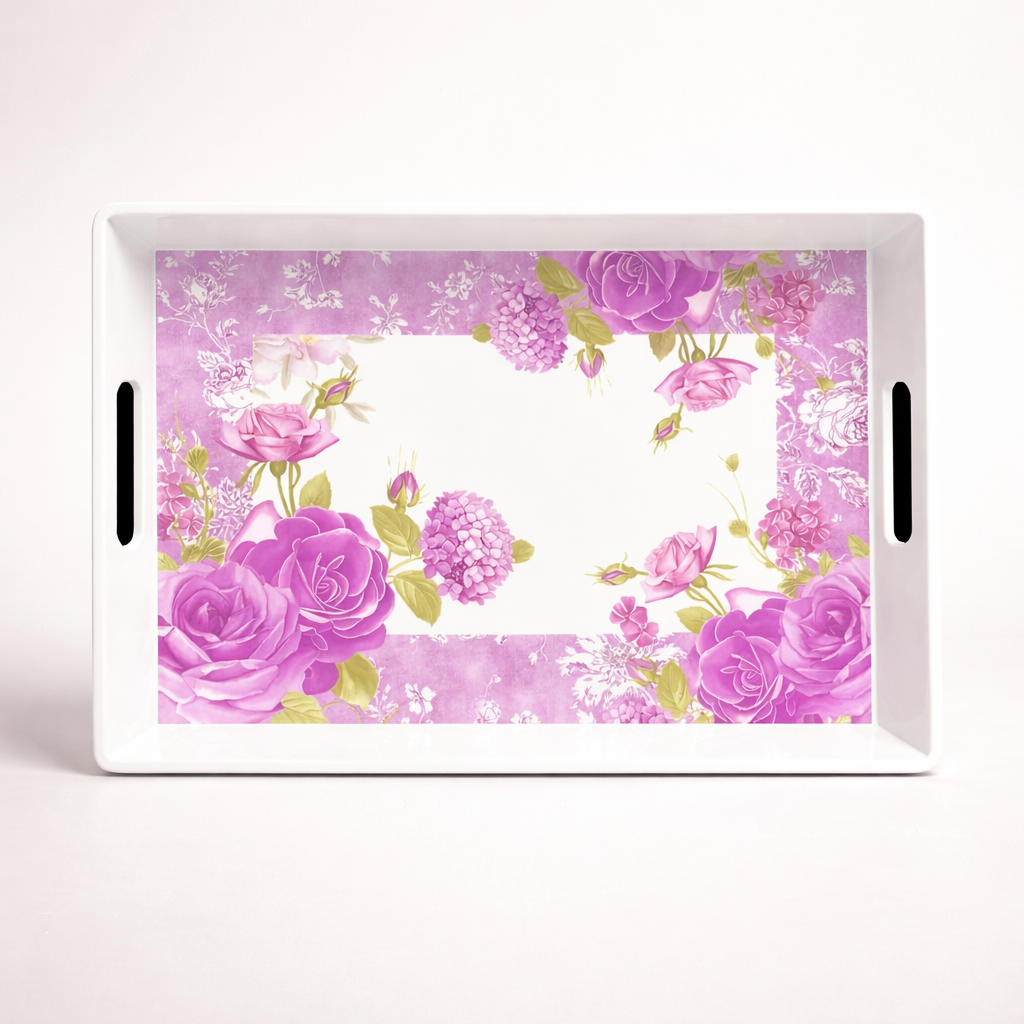 Premium Melamine Serving Tray – Durable, Lightweight & Elegant Multipurpose Tray for Home