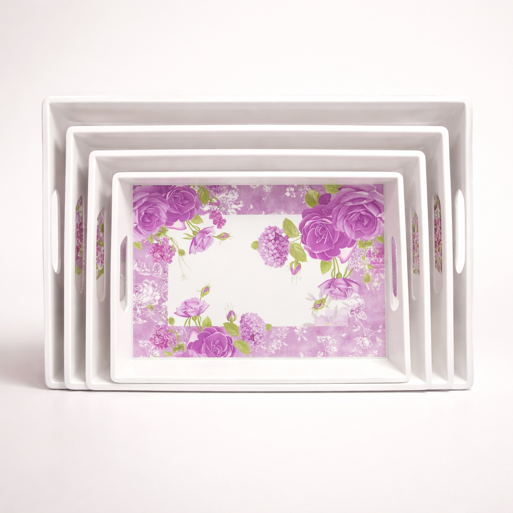 Premium Melamine Serving Tray – Durable, Lightweight & Elegant Multipurpose Tray for Home