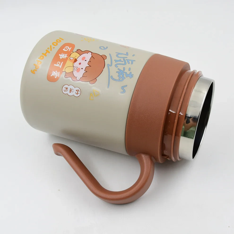 Stainless Steel Mug / Bottle Vacuum Insulated Cup with Handle & Small cup (550 ML) Bottle, Portable Travel Kettle