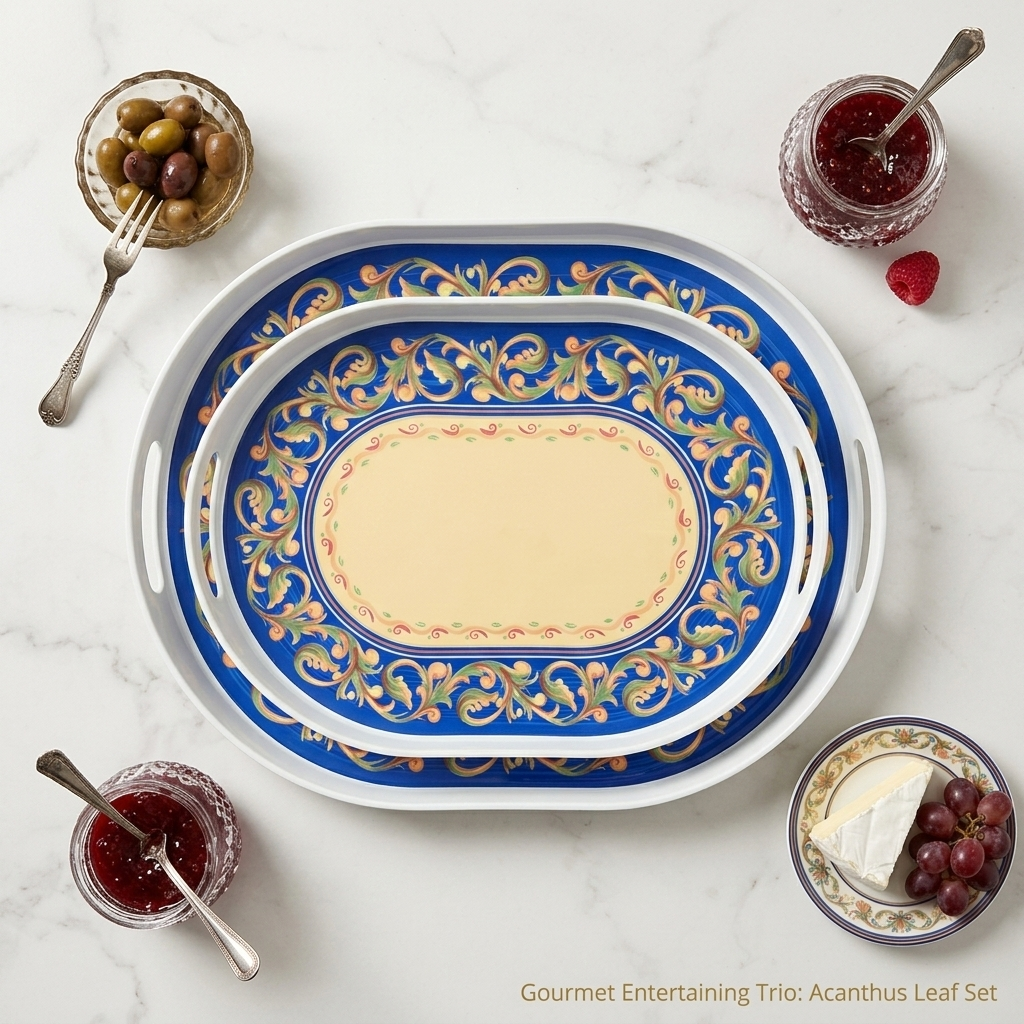 Elegant Oval Serving Tray – Durable & Stylish for Home & Parties