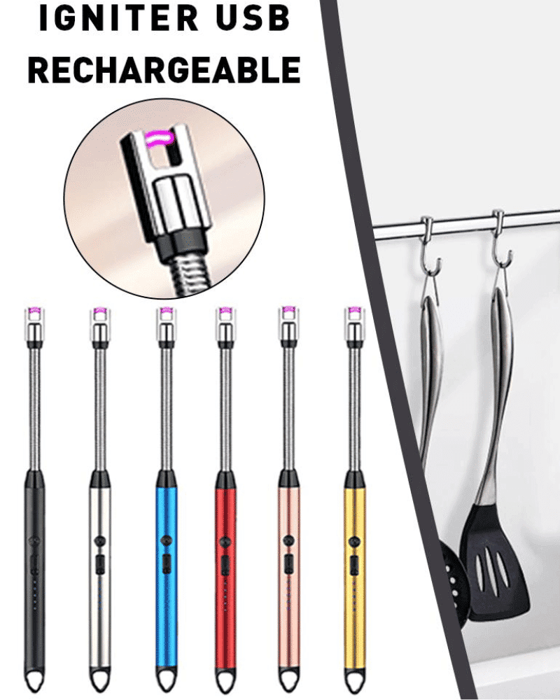 Electric Rechargeable Kitchen Lighter – Windproof & USB Charging