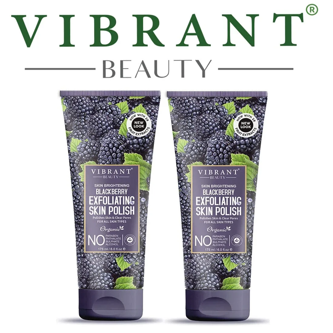 Vibrant Beauty Blackberry Exfoliating Skin Polish (200ml) Combo Pack