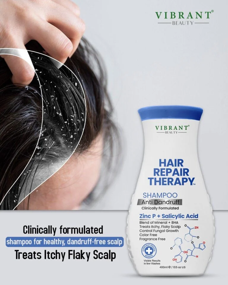 Vibrant Beauty Hair Repair Therapy Shampoo Anti Dandruff (Zinc P + Salicylic Acid) (400ml)