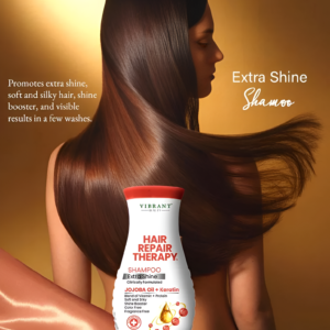 Vibrant Beauty Hair Repair Therapy Shampoo Extra Shine (Jojoba Oil + Keratin) (400ml)