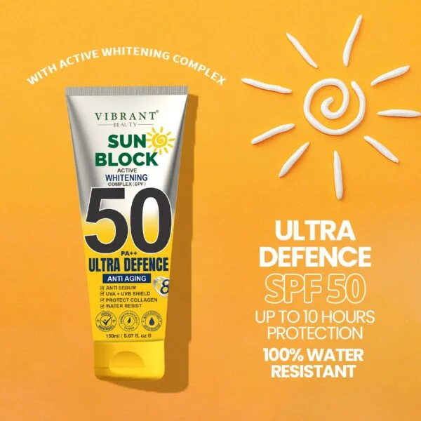 Vibrant Beauty Sunblock SPF50+ Ultra Defense (150ml)