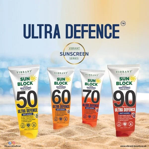 Vibrant Beauty Sunblock Ultra Defense Deal (Pack of 4) 150ml Each