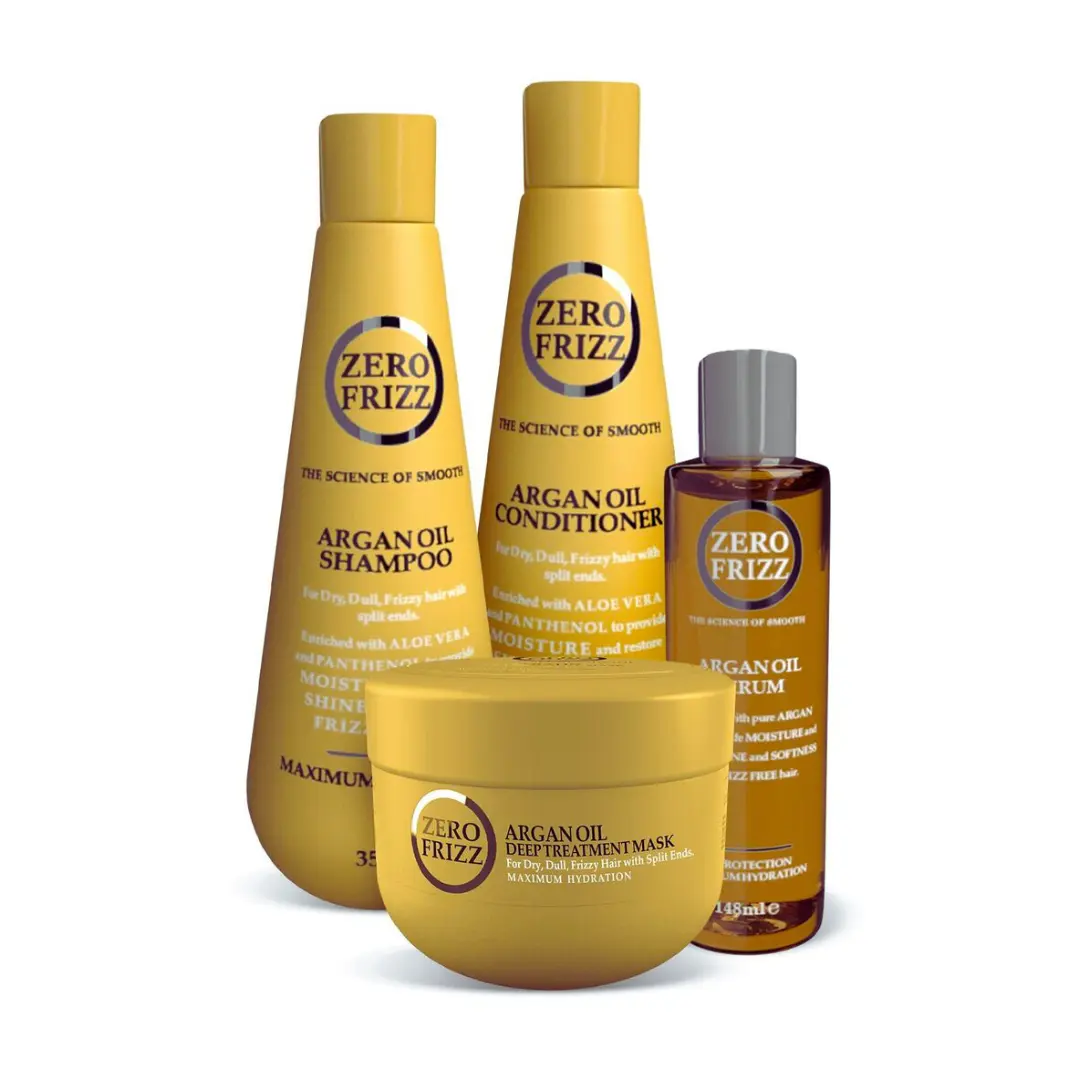 Zero Frizz Argan Oil 4-Piece Hair Care Set