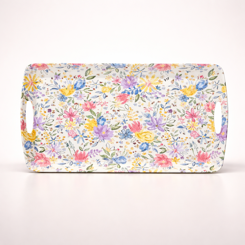 Premium Rectangle Serving Tray with Handles – Durable & Elegant Multipurpose Serving Tray