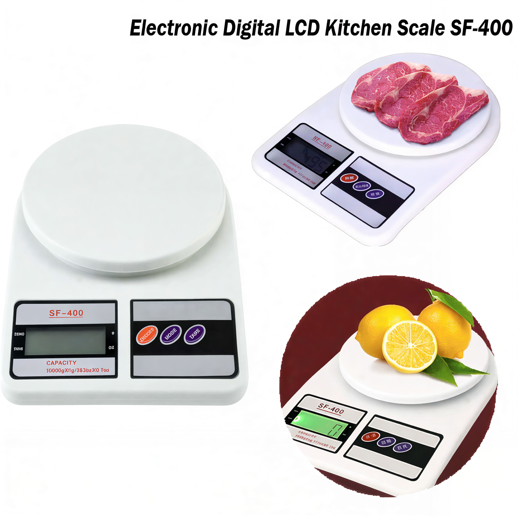 Digital Electronic Weight Scale – 10KG (Free Batteries)