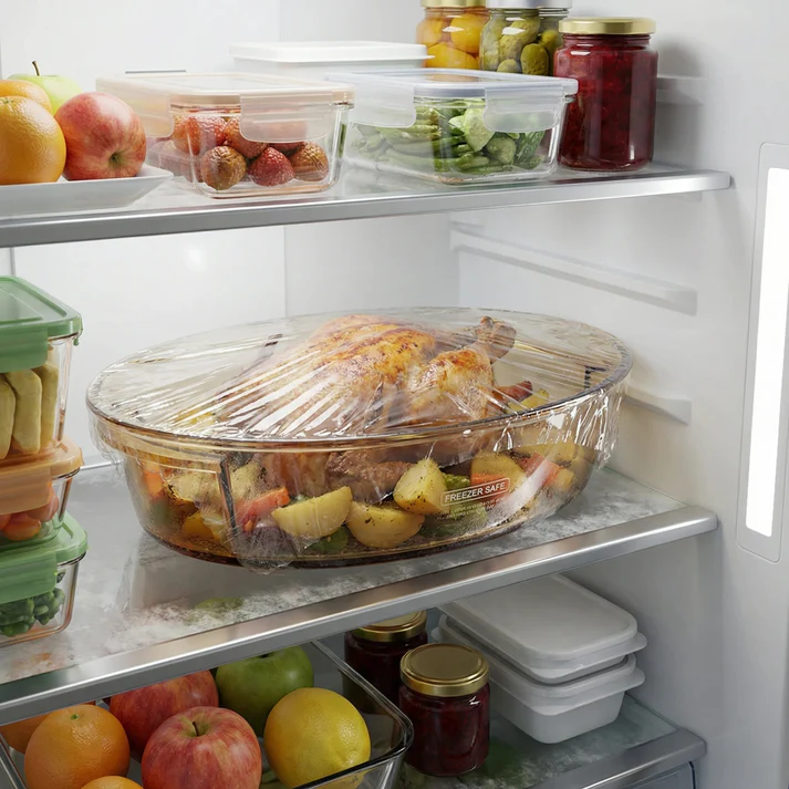 Sienna Glow High Borosilicate Amber Glass Oval Baker