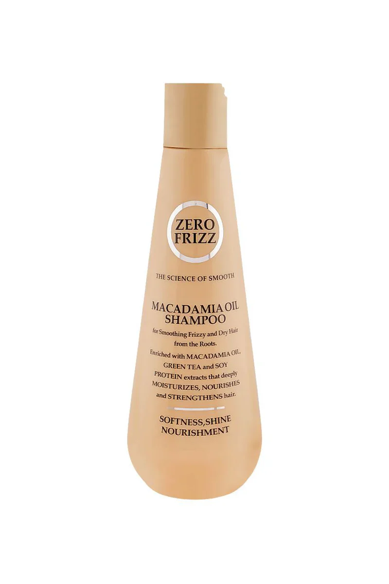 Zero Frizz - Macadamia Oil Shampoo, For Softness & Shiny Hair -355ml
