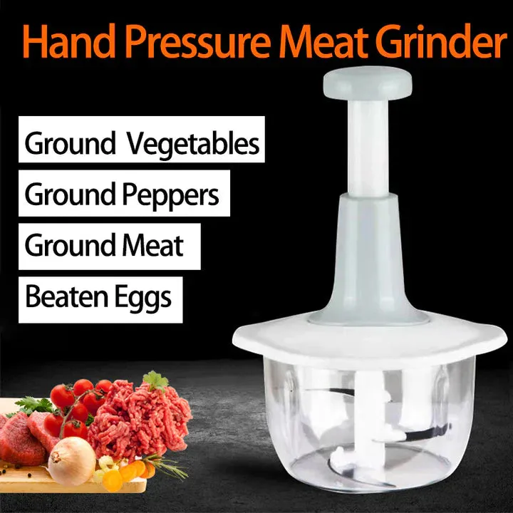 “Hand Push Chopper – Manual Vegetable Cutter | Fast Kitchen Tool”