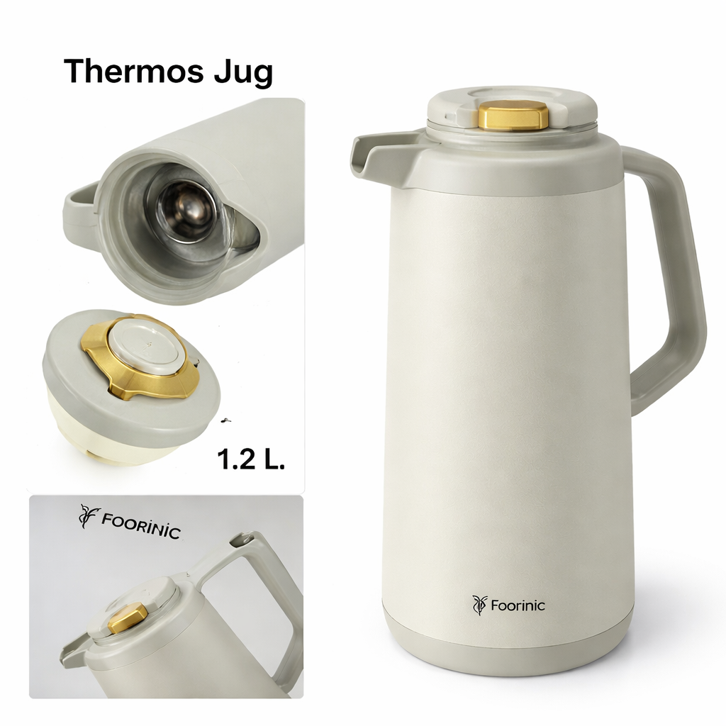 HG 100G Pink Glass Vacuum Jug 1.0L – Elegant Thermal Flask for Hot & Cold Drinks