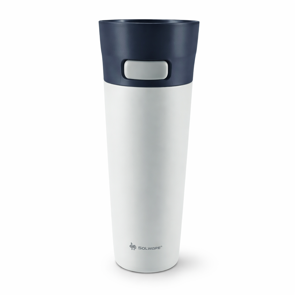 Solidware 0.4L Red Stainless Steel Vacuum Flask – SVC 400H Hot & Cold Thermos Bottle