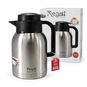Premium Stainless Steel Vacuum Jug 2.0L – Regal Insulated Hot & Cold Thermos Flask (TSC 01P 20C)