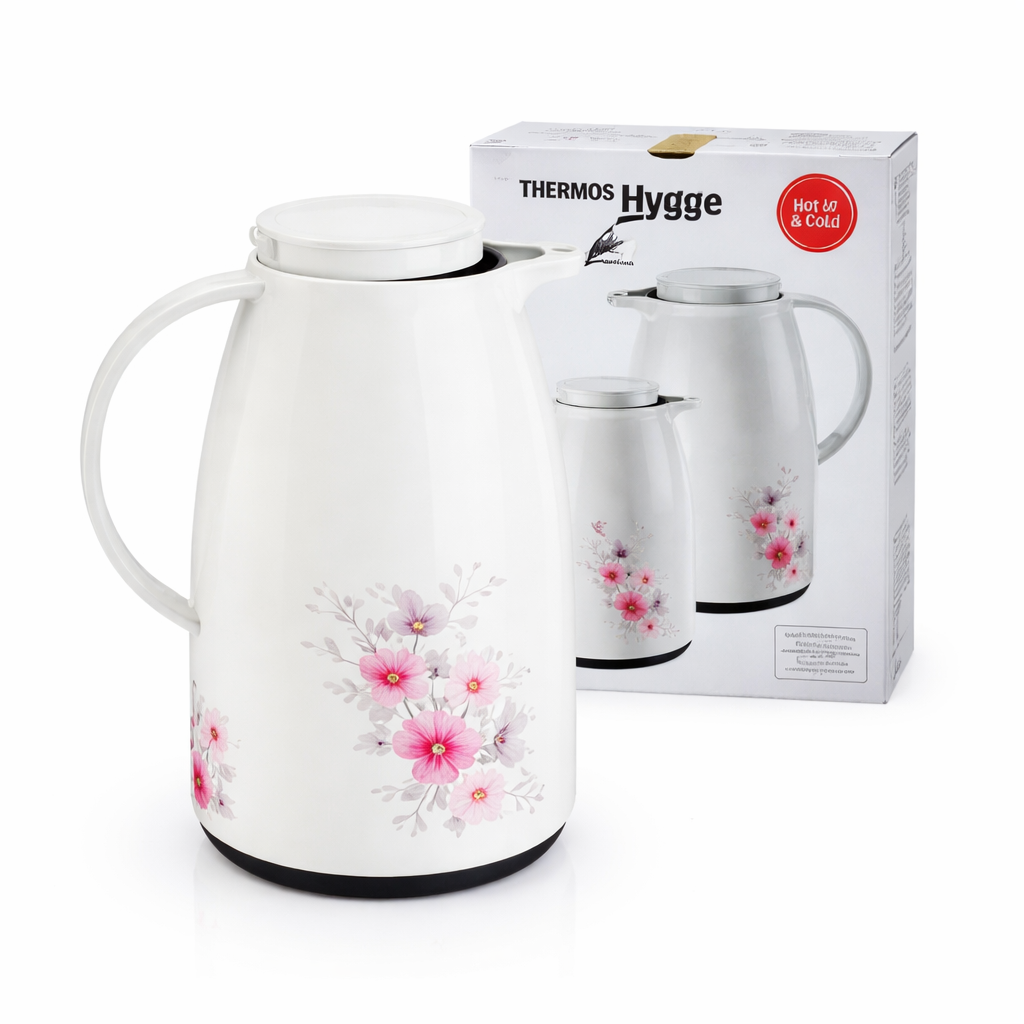 Regal Pink Rose Vacuum Jug 0.5L – Stylish Insulated Hot & Cold Thermos Flask (RBS 05)
