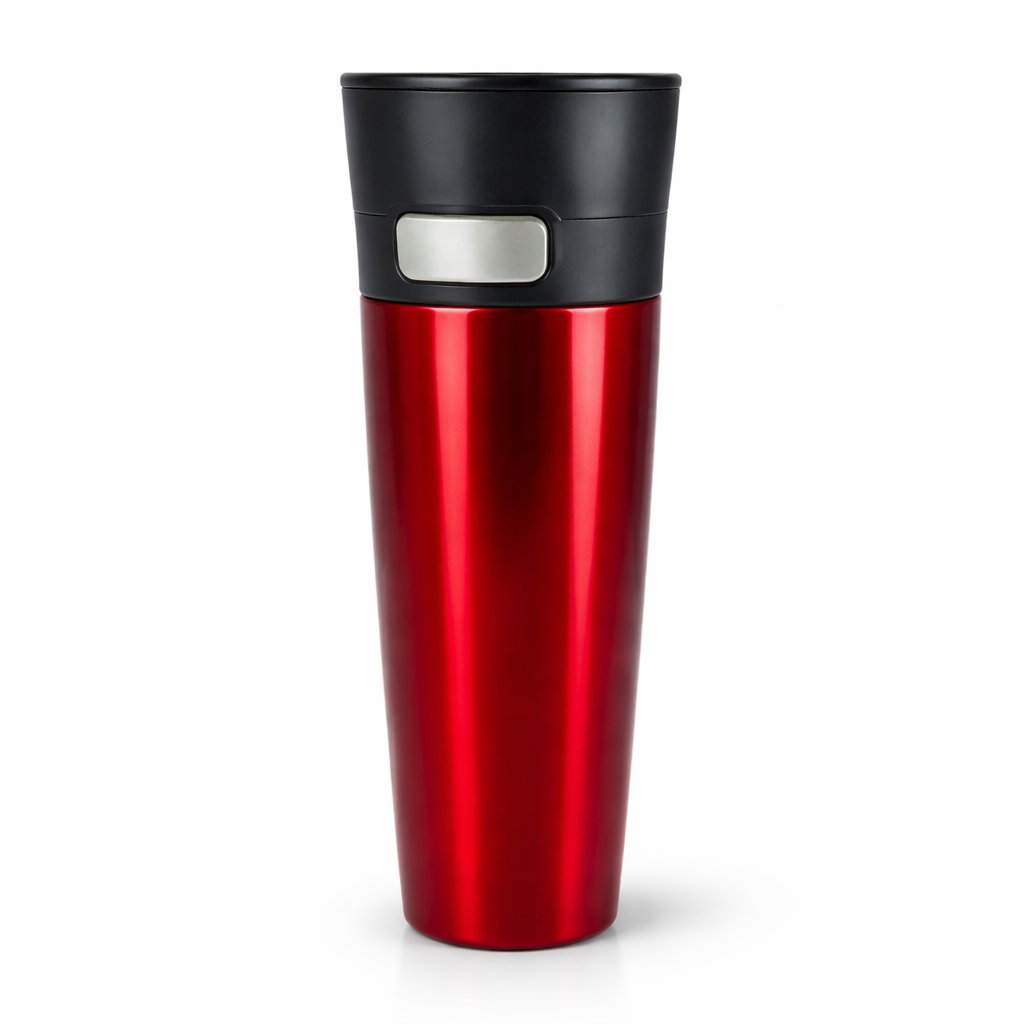Solidware 0.4L Red Stainless Steel Vacuum Flask – SVC 400H Hot & Cold Thermos Bottle