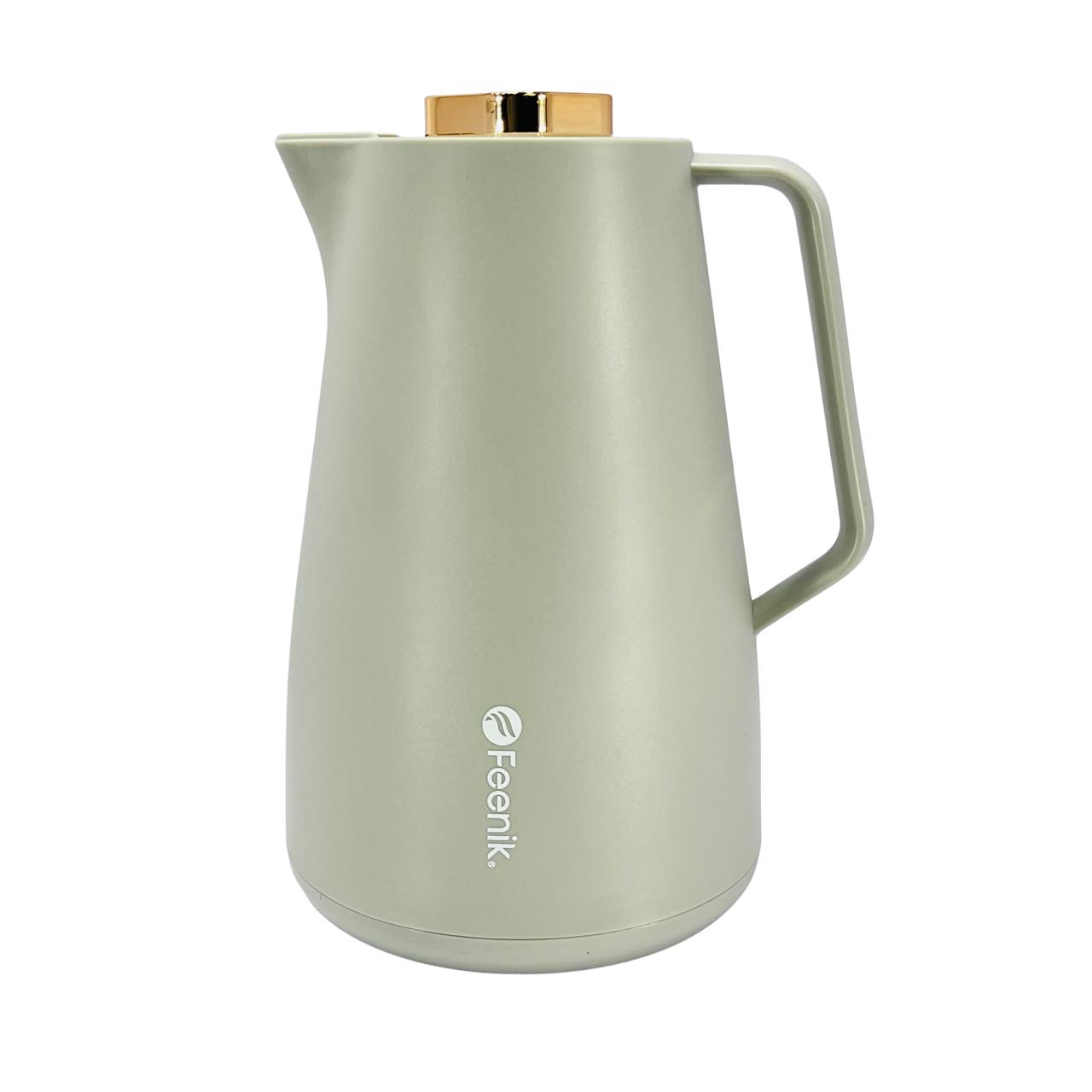 HG 100G Pink Glass Vacuum Jug 1.0L – Elegant Thermal Flask for Hot & Cold Drinks
