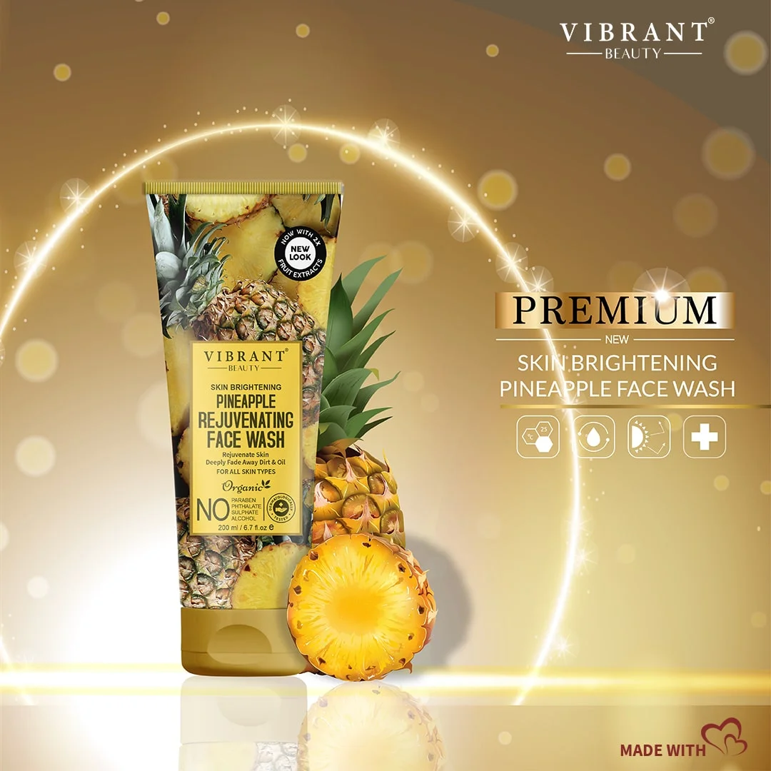 Vibrant Beauty Complete Skincare Combo – Grapes Cleansing Milk + Coconut Exfoliating Scrub + Pineapple Face Wash
